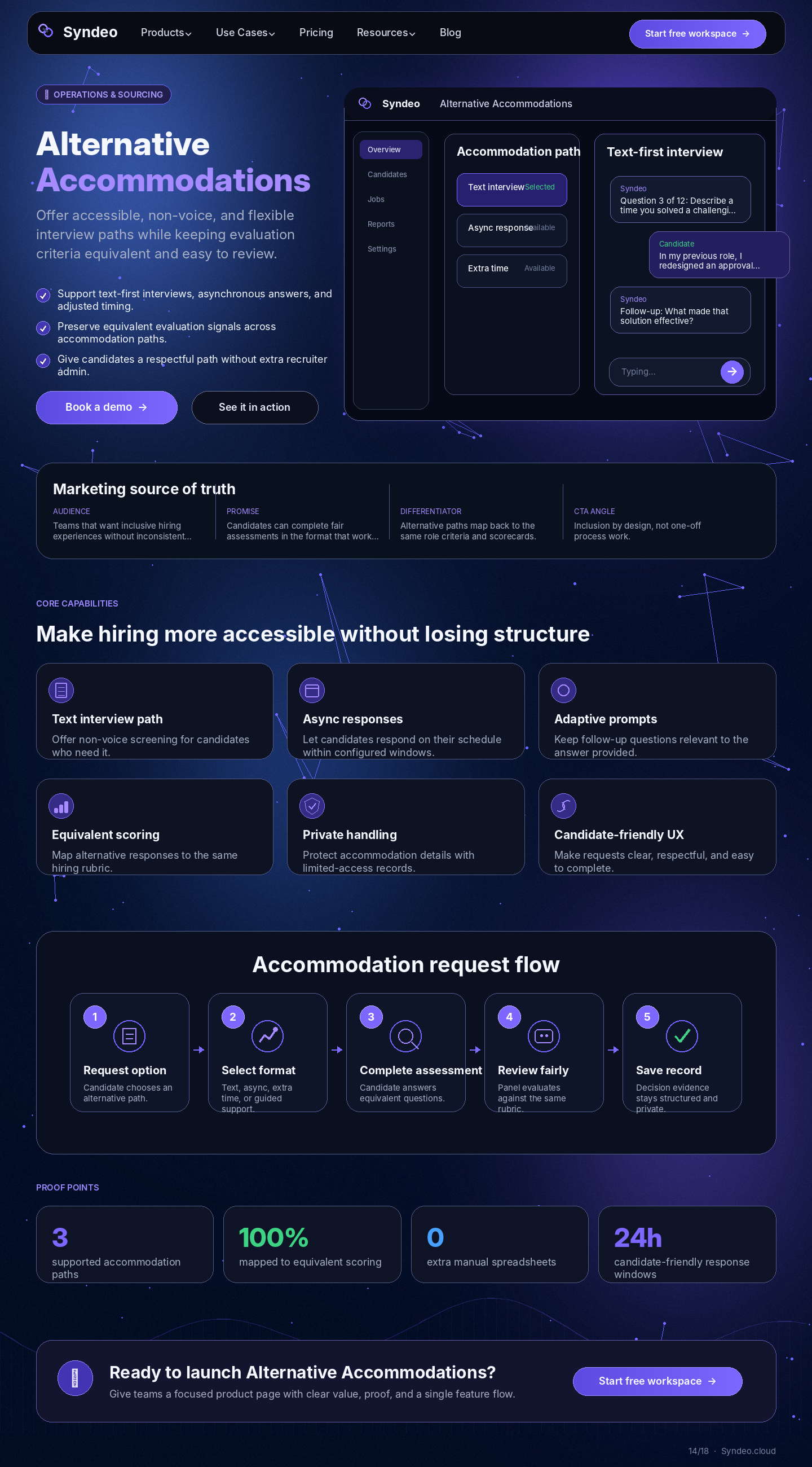 Alternative Accommodations source page reference